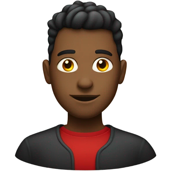 redondo rojo oscuro emoji
