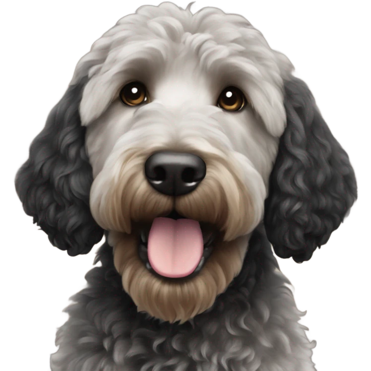 Black goldendoodle  emoji