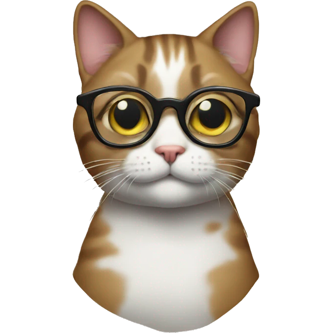 cat with glasses  emoji