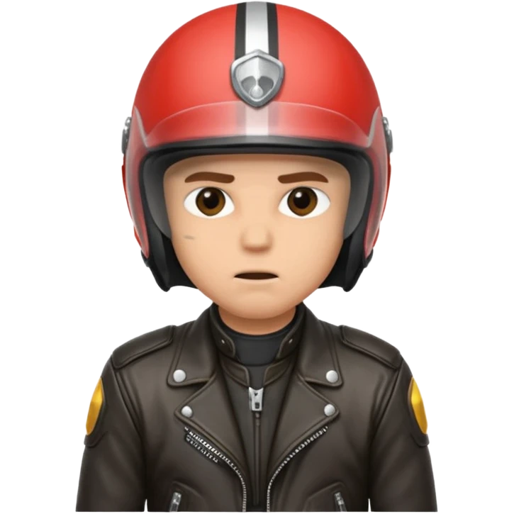 a motorcyclist lying on the ground who has just fallen emoji