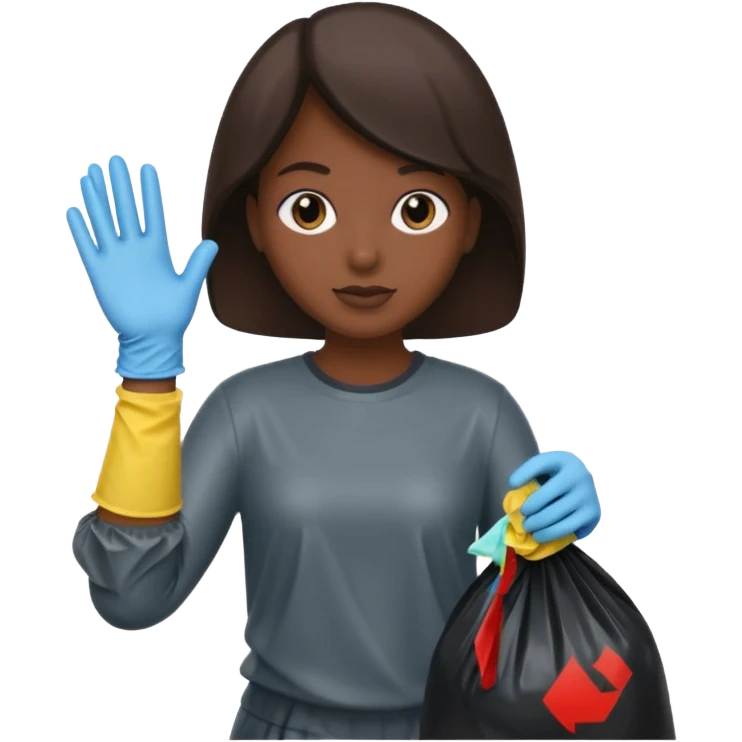 taking out the trash emoji