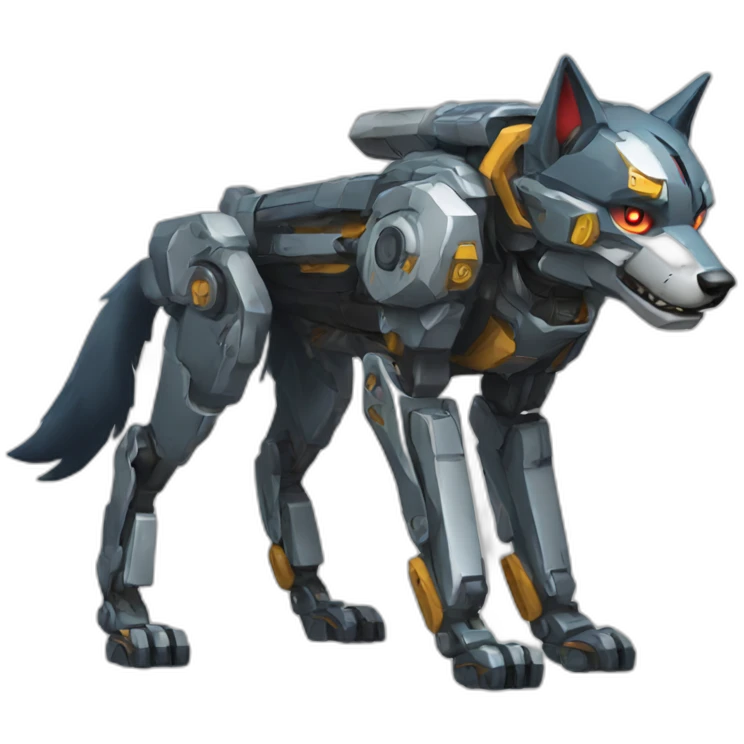 mecha wolf emoji