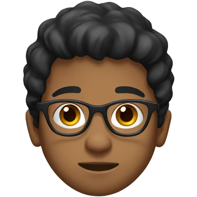 Need with glasses and black hair in a red hoodie emoji