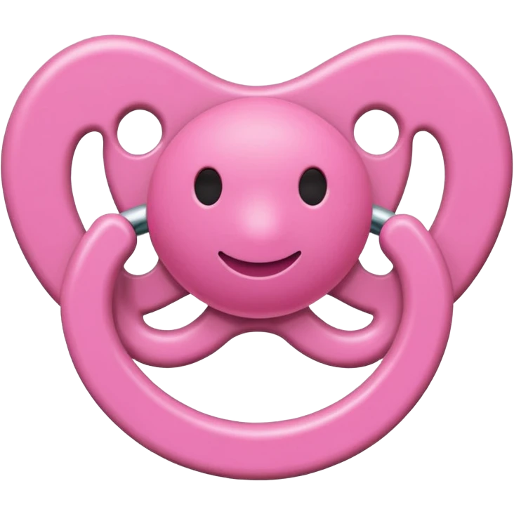 Pink pacifier  emoji