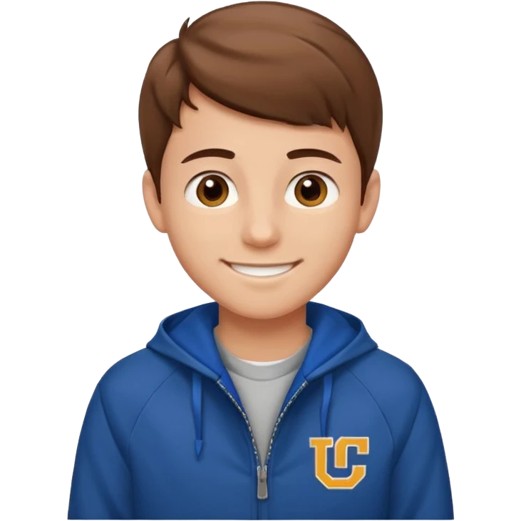 college boy with  college jacket emoji