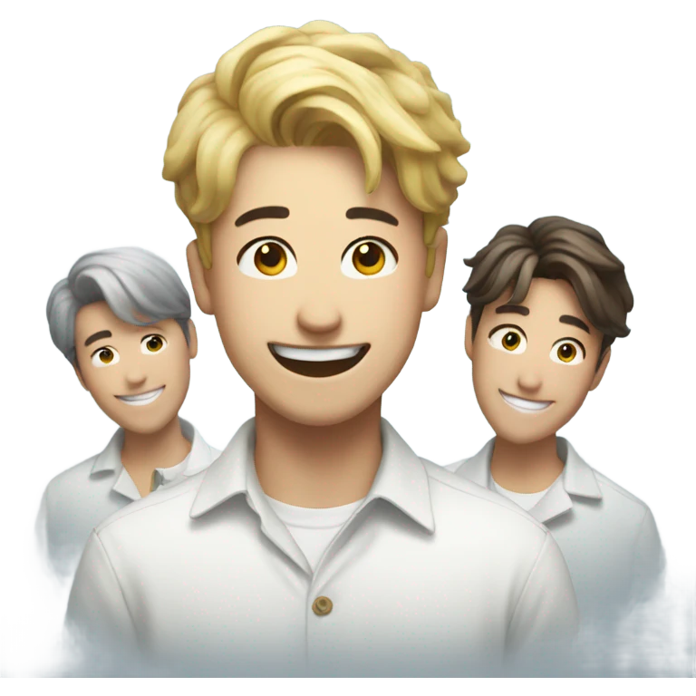 RM of BTS smiling emoji