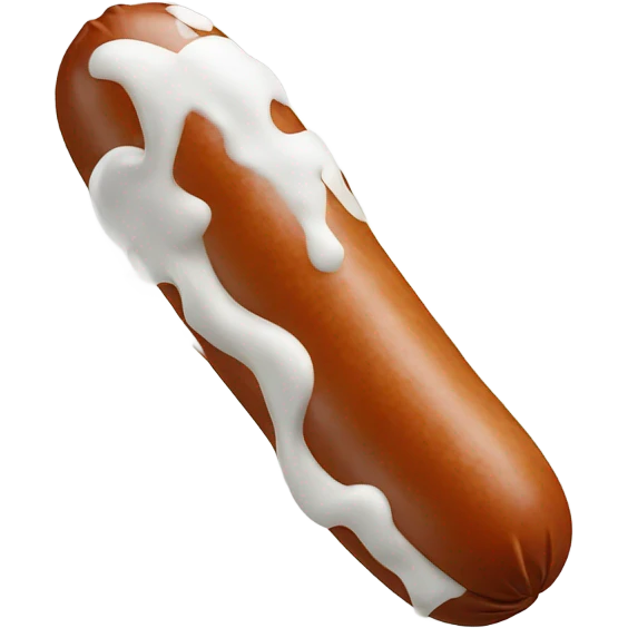 Sausage white paint splattered  emoji
