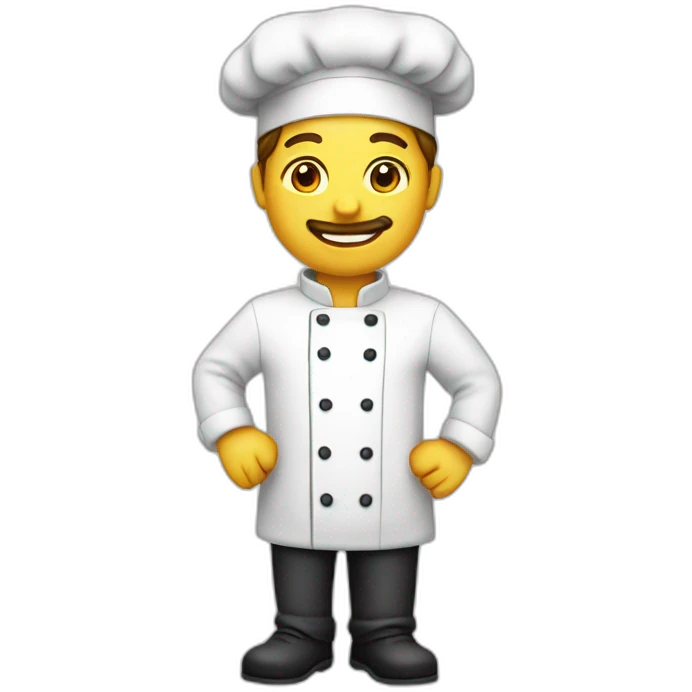 Chef cuisinier. PS cinq emoji
