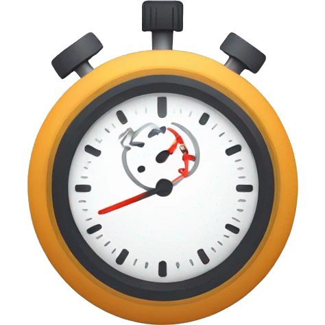 simple line-art icon of a timer or stopwatch, representing a limited-time discount. Include a subtle discount element like a % sign. Minimalist style, suitable for mobile apps.
 emoji