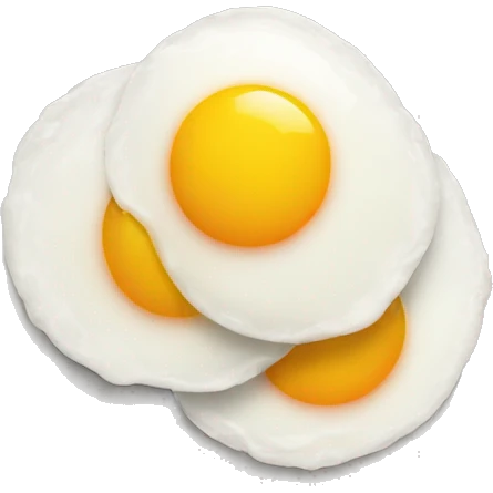 two sunny side up eggs emoji