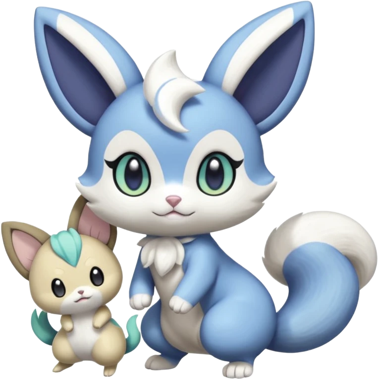 Meowstic-Meloetta-Minccino-Delcatty-Pachirisu-fusion emoji