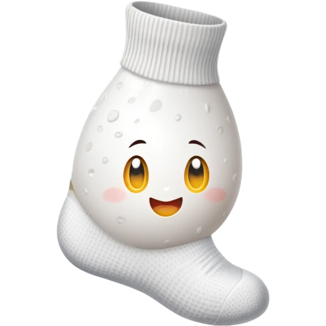 The egg in the sock emoji