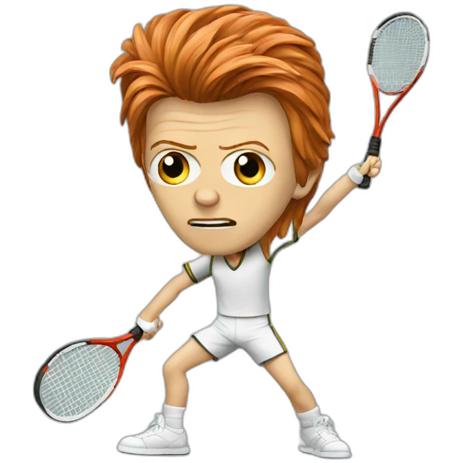 David bowie playing tennis emoji
