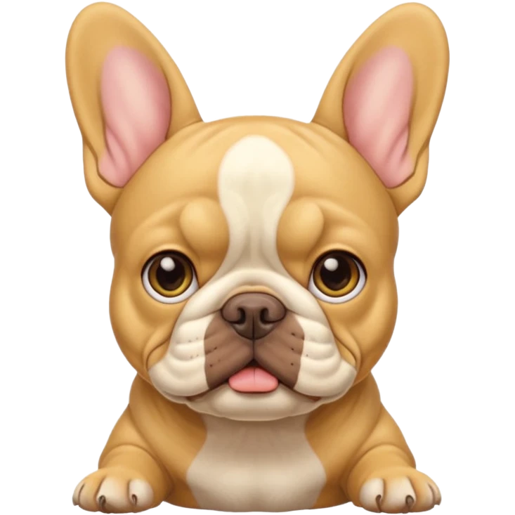 Yellow Simpson French Bulldog emoji