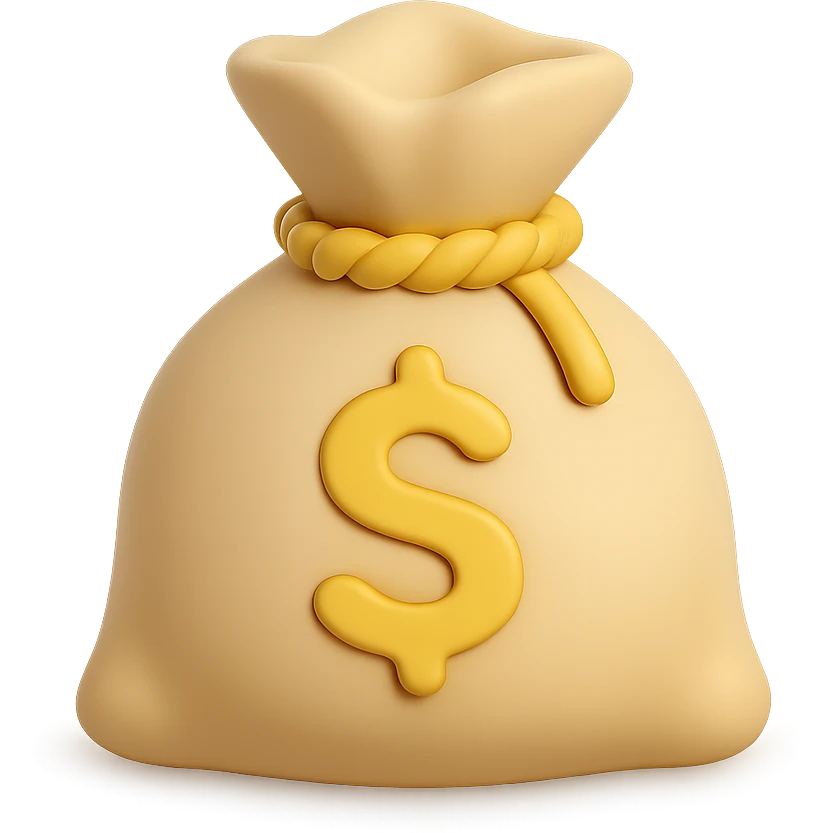 {
  "title": "3D Skeuomorphic Emoji Icon Schema",
  "type": "object",
  "properties": {
    "object": {
      "type": "string",
      "description": "Name of the object to be represented (e.g., 'money bag', 'camera', 'pizza')."
    },
    "style": {
      "type": "string",
      "enum": ["3D skeuomorphic emoji"],
      "description": "Visual style to be used for rendering."
    },
    "materials": {
      "type": "object",
      "properties": {
        "base": {
          "type": "string",
          "description": "Primary material texture, e.g., 'smooth cloth', 'metallic', 'plastic'."
        },
        "details": {
          "type": "array",
          "items": { "type": "string" },
          "description": "Secondary materials or embellishments (e.g., rope, buttons, stitching)."
        }
      }
    },
    "colors": {
      "type": "object",
      "properties": {
        "baseColor": {
          "type": "string",
          "description": "Main color of the object (e.g., '#F5DEB3' for a beige sack)."
        },
        "accentColors": {
          "type": "array",
          "items": { "type": "string" },
          "description": "Accent or highlight colors (e.g., yellow for dollar sign)."
        }
      }
    },
    "lighting": {
      "type": "object",
      "properties": {
        "type": {
          "type": "string",
          "enum": ["soft", "ambient", "studio"],
          "description": "Lighting type used to shade and define volume."
        },
        "shadows": {
          "type": "boolean",
          "description": "Indicates if soft drop shadows are used."
        }
      }
    },
    "geometry": {
      "type": "object",
      "properties": {
        "dimensionality": {
          "type": "string",
          "enum": ["3D"],
          "description": "Indicates that object is rendered in 3D."
        },
        "roundedEdges": {
          "type": "boolean",
          "description": "Indicates if object has smooth, rounded edges."
        }
      }
    },
    "expression": {
      "type": "string",
      "enum": ["playful", "realistic", "friendly"],
      "description": "Overall emotional tone of the icon."
    },
    "background": {
      "type": "string",
      "enum": ["transparent", "white", "gradient"],
      "description": "Background type for the rendered emoji."
    }
  },
  "required": ["object", "style", "materials", "colors", "lighting", "geometry", "expression", "background"]
}

palette emoji