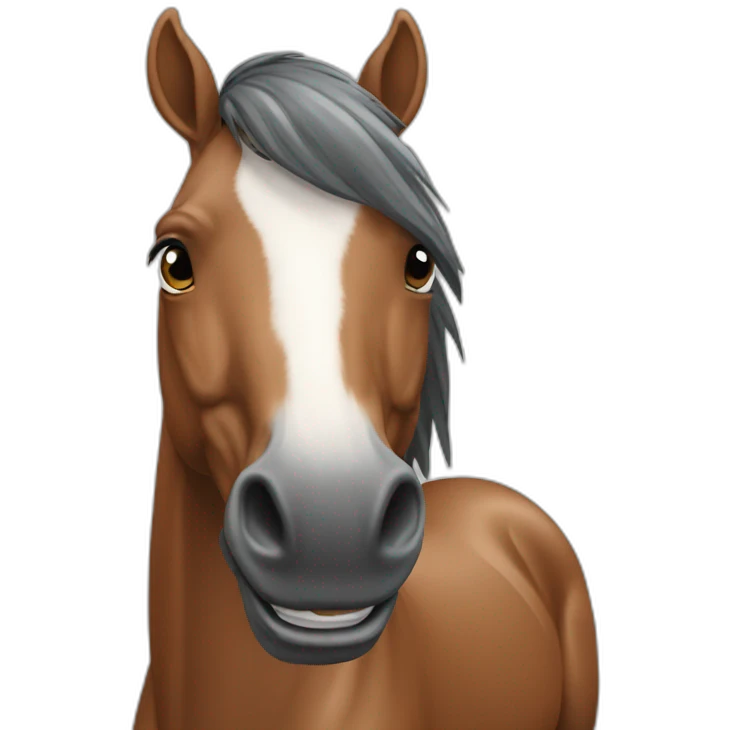 mr horse happy emoji