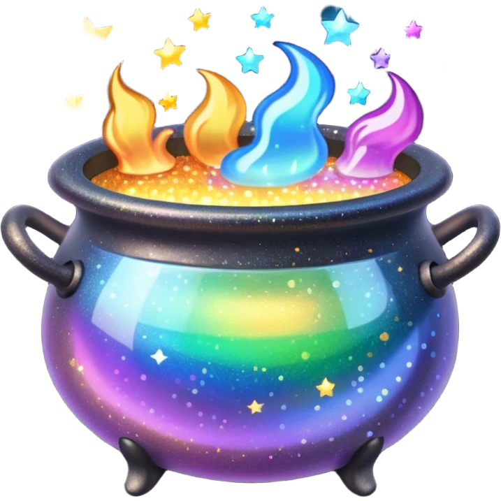 glitter cauldron emoji
