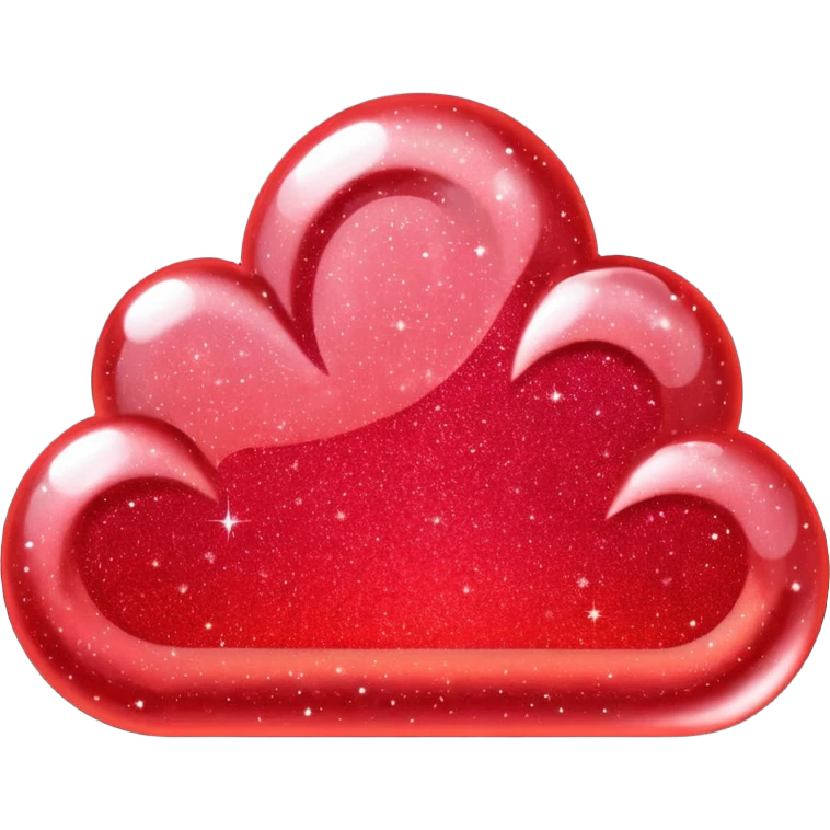 red glitter sky emoji