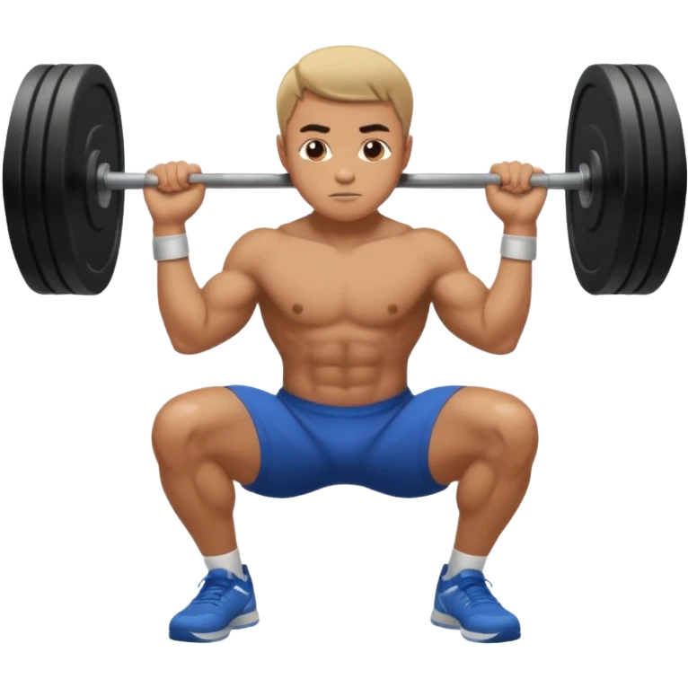 man doing squat emoji