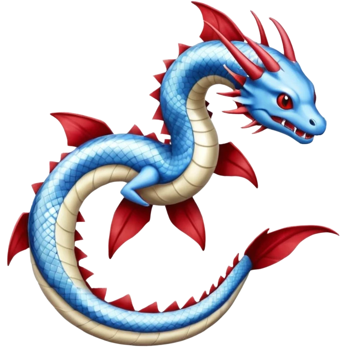 Gyarados-Dratini-Dragonair-fusion-hybrid-creature  emoji