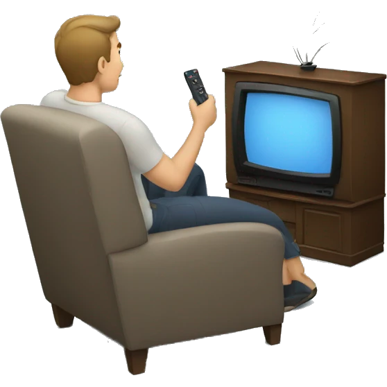 men watching tv emoji