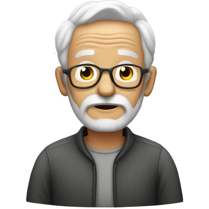 Old man after bike emoji