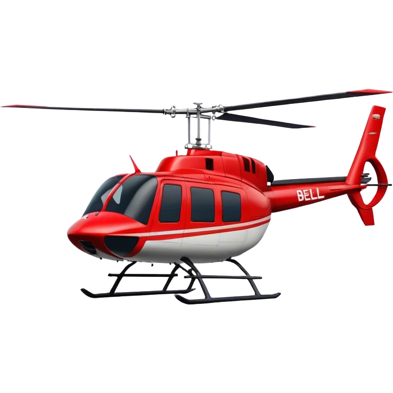 Bell 206 - Bell Helicopter (Model Year: 2021) (Iconic colour: Red) emoji