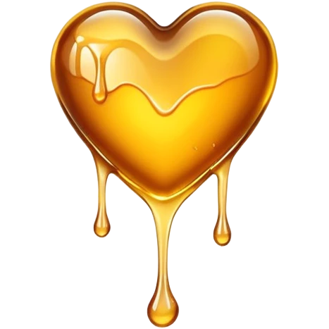 heart made of honey emoji