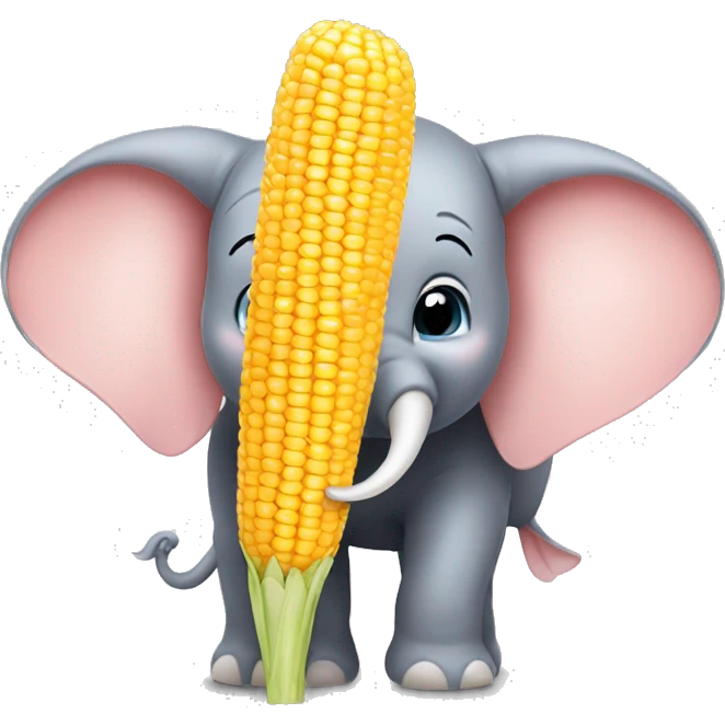 Dumbo with a corn  emoji