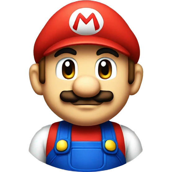 Super Mario Emoji pixelied emoji
