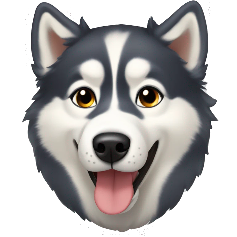 Husky siberiano amarillo y carmelita emoji