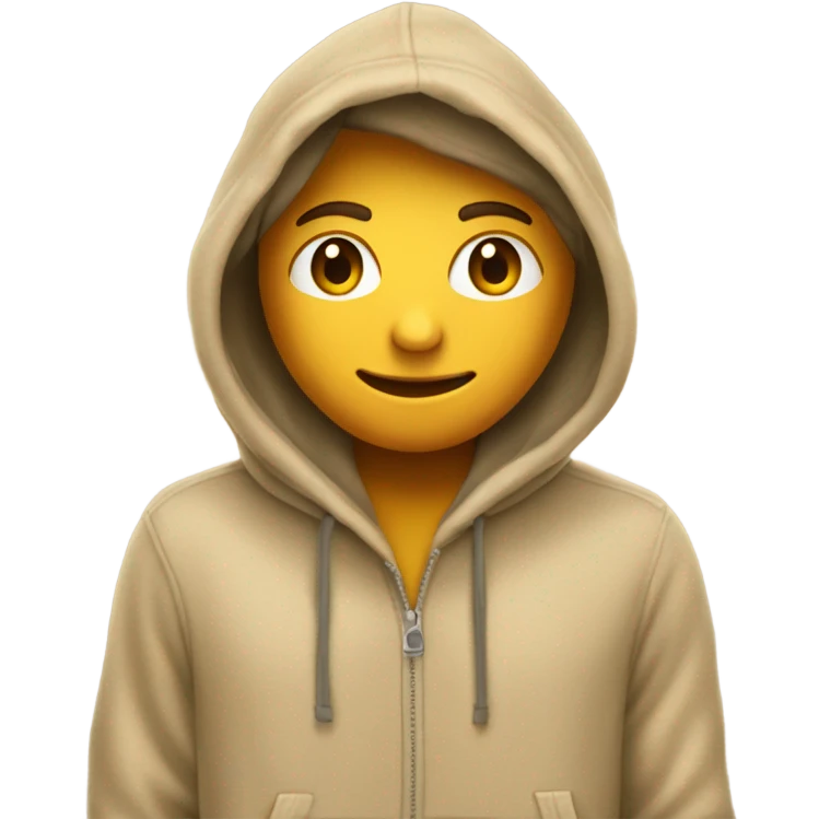 Sand hoodie empty  emoji
