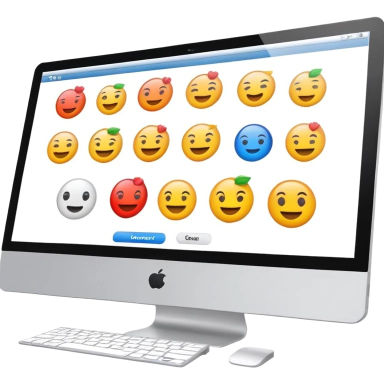 website screen, computer emoji