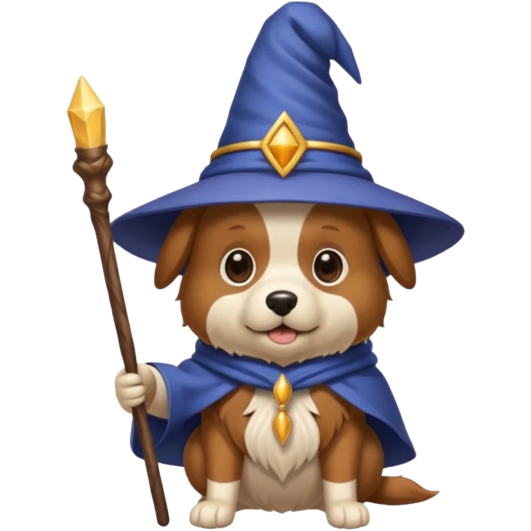 Dog wizard emoji