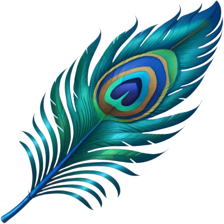Peacock feather emoji emoji