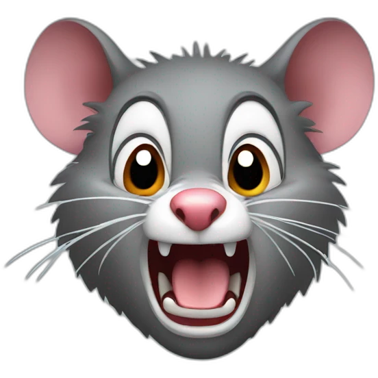 angry possum yelling emoji