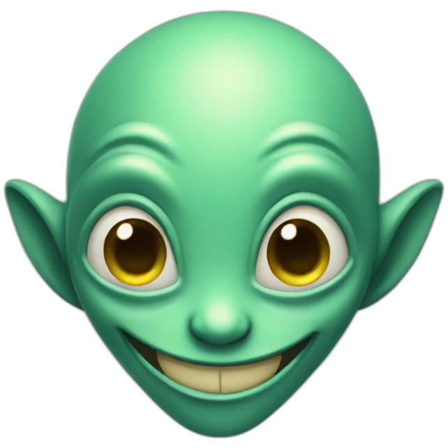 smiling alien emoji