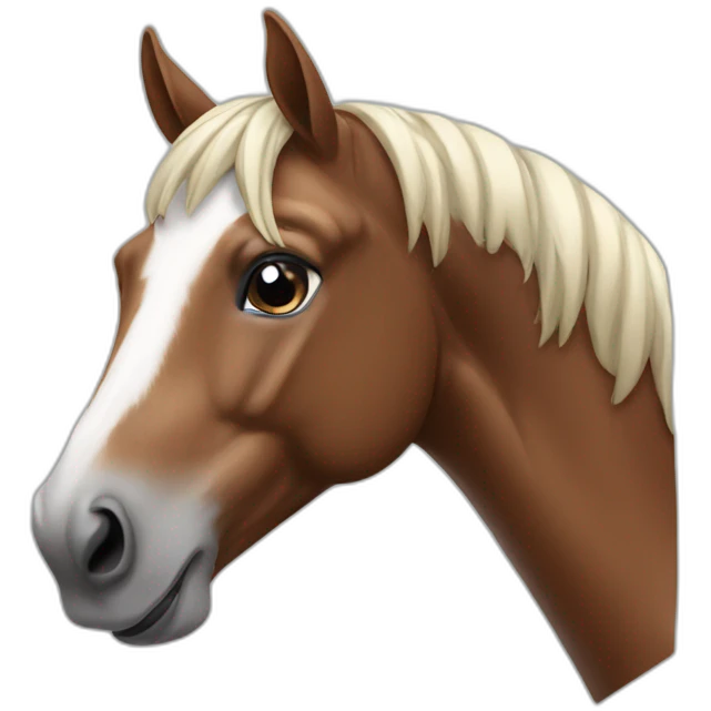 Horse with airpods emoji