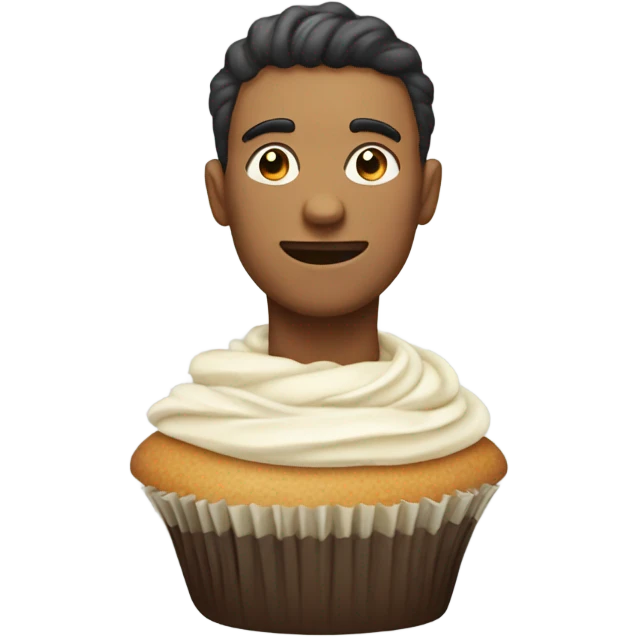 Make a Cupcake shaped human being emoji