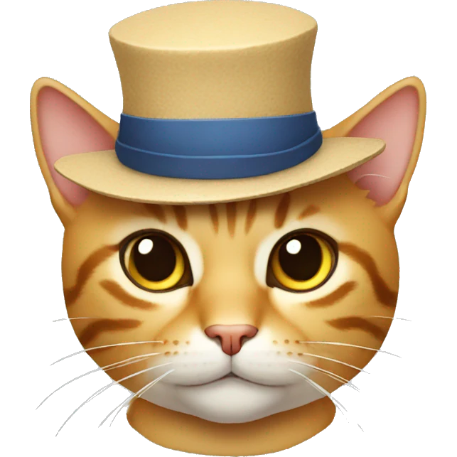 Cat with a hat emoji