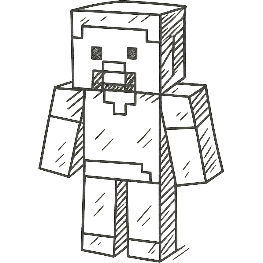 Minecraft character emoji