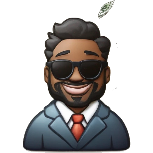 entrepreneur with money emoji