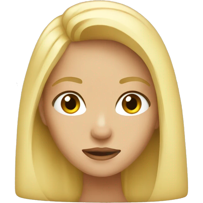 blonde girl emoji