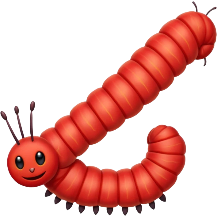 Caterpillar Red Insect emoji