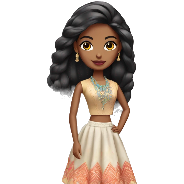 indian barbie doll emoji