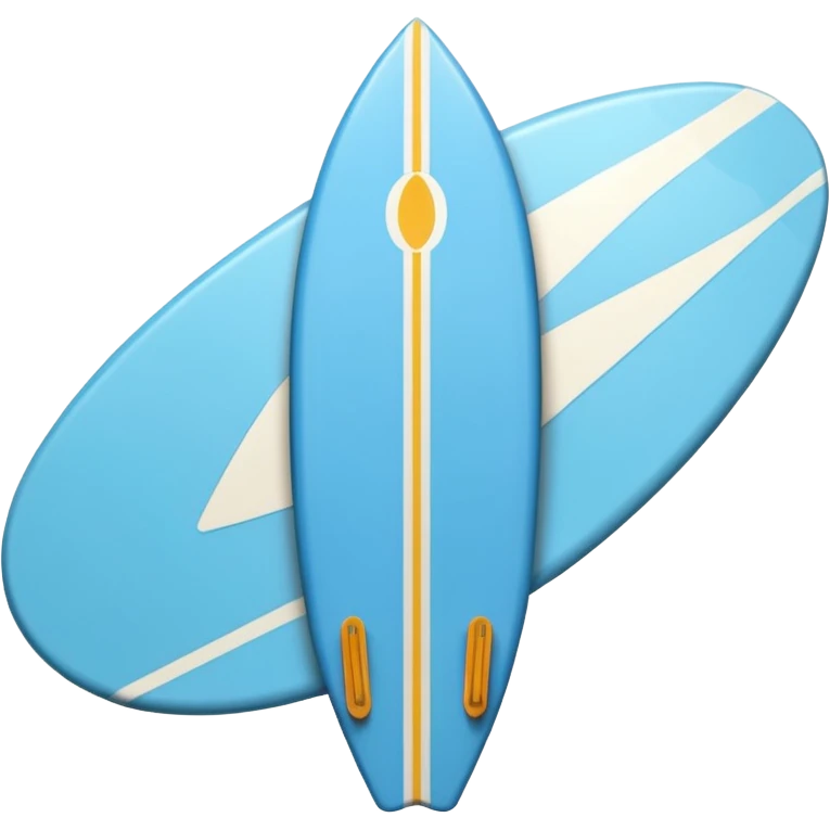 Light blue surf board emoji