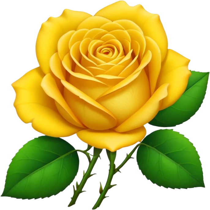 Yellow rose emoji