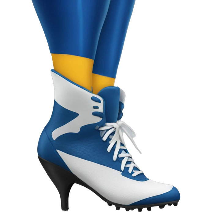 Football player in heels emoji