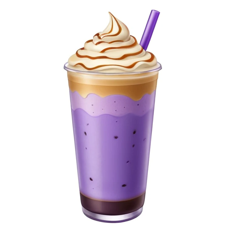 Ube Brûlée Iced Latte emoji