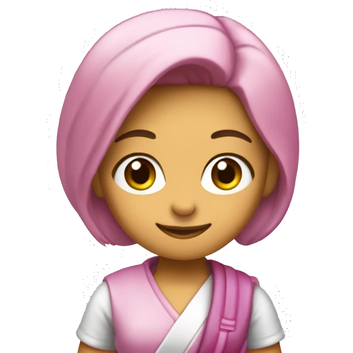 Vendedora da Honda com uma placa "Honda Lindinha" emoji